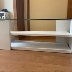 最終値下げ綺麗なガラスローテーブルの画像