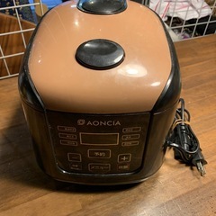 AONCIA 炊飯ジャー 炊飯器 3合炊き ブラック S-RC0...