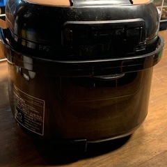AONCIA 炊飯ジャー 炊飯器 3合炊き ブラック S-RC018S-Bの画像