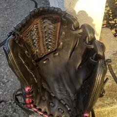 週末売り切り価格‼️美品‼️ミズノのオールラウンドsize黒ピンお洒落な即戦力グラブの画像