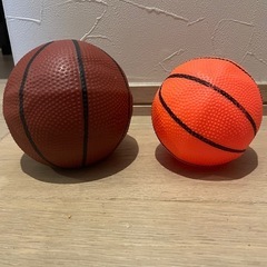 室内　ミニバスケットゴール　ボール二つ付きの画像