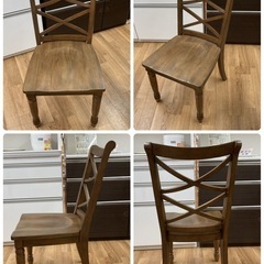 ジモティー限定価格！S381 ⭐ ASHLEY アシュレイ ダイニング５点セット アメリカ家具 幅160cm USED 綺麗の画像