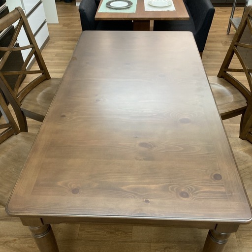 ジモティー限定価格！S381 ⭐ ASHLEY アシュレイ ダイニング５点セット アメリカ家具 幅160cm USED 綺麗