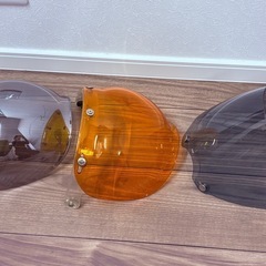 バイクヘルメットシールド3枚の画像