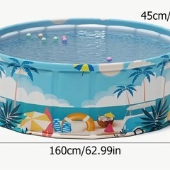 新品、未使用　折りたたみ　プールの画像