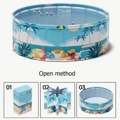 新品、未使用　折りたたみ　プールの画像