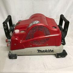 【北見市発】マキタ makita エアコンプレッサー 赤 本体の...