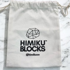 袋付き　Himikuブロック　クラシックカラー　積み木　指先遊び　モンテッソーリの画像