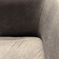 レザーファブリックソファ　グレーの画像