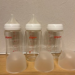 ピジョン 母乳実感 哺乳びん 240ml 耐熱ガラス製 3本とその他の画像
