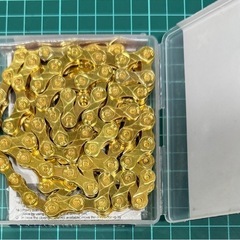 【開封済未使用品】並行輸入　9速用チェーン ゴールドの画像