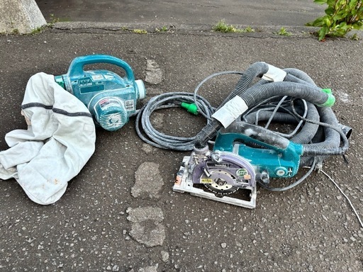 125mm逆勝手防塵丸のこ＋集塵機