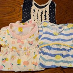 【美品】女の子 ベビーロンパース 70 半袖 夏服 かわいい