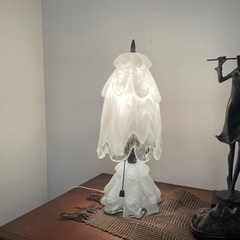 昭和レトロ　☆☆　岩田ガラス　ランプ　H38cm　☆☆　
