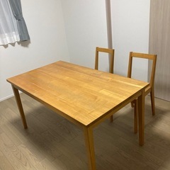 無印ブナ材テーブル
