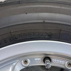 ハイエース等 23年製 トーヨータイヤV02 195/80R15 タイヤホイール4本セット バルブ新品交換済 の画像