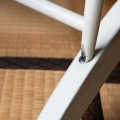 値下げ　新品 アンティーク調 肘掛け付きチェア 椅子 定価4万円 訳あり ①の画像