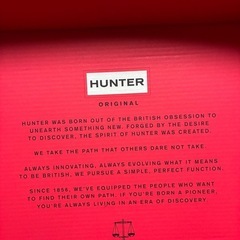ハンターHUNTER長靴の画像