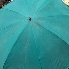 緑色 折りたたみ傘　折り畳み傘　グリーン　レトロ　雨具　傘　本体...