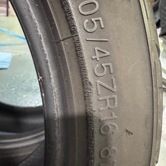 シバタイヤ　2本　205/45R16 残り溝半分の画像