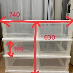 【引渡完了】収納ケース　収納棚　キャスター付き　大きめの画像