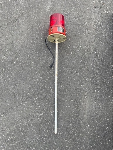 ガードライト回転灯レトロG.T-100型赤直径180高さ1080稼働確認済