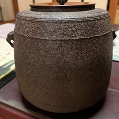 譲渡日限定　茶釜　風炉釜　 風炉台　セット の画像