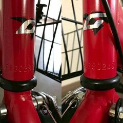 【北見市発】Jr自転車 SPGENERATOR F190280240 7段切換 22インチ 赤 (E3484ayk)の画像