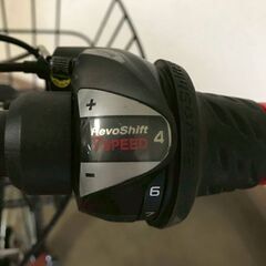 【北見市発】Jr自転車 SPGENERATOR F190280240 7段切換 22インチ 赤 (E3484ayk)の画像