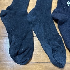 靴下　黒　ダンロップ　ウェア　ソックス　２足 セット　ゴルフ　スポーツ　ブランドの画像