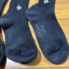 靴下　黒　ダンロップ　ウェア　ソックス　２足 セット　ゴルフ　スポーツ　ブランドの画像