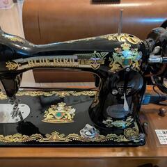 アンティークミシン　ブルーバード　動作確認　電動　コンパクトの画像