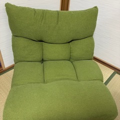 座椅子ソファー🛋️グリーンの画像