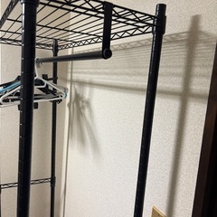 衣類ラック(ブラック)の画像
