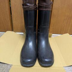 Rubb ALBI ジョッキータイプ本革調レインブーツ　24cm