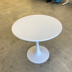 【KJ171】美品 ホワイト 丸テーブル カフェダイニング カウ...