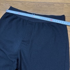 ブラック 黒　ステテコ L 男性用　女性用　男女兼用　部屋着　介護　パジャマ　ルームウェア　半ズボン　ハーフパンツ　ステテコの画像