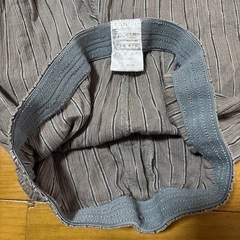 ストライプ ルームウェア グレー　ステテコ　Ｌ　部屋着　介護　パジャマ　半ズボン　ハーフパンツの画像