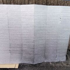 銀マット 2枚大型 120cm×180cm 蛇腹折りタイプ　2枚（注：1枚は欠損あり）の画像