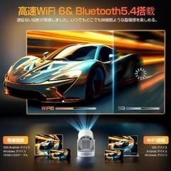 プロジェクター 家庭用　Android TV搭載・270°回転 27000LMの画像