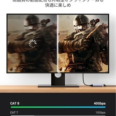 【最終価格】LANケーブル CAT8 1mの画像