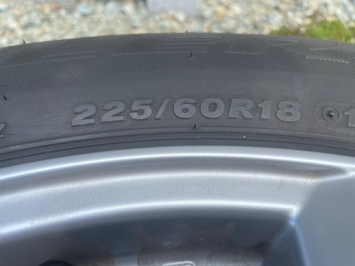 夏タイヤ、225-60-18×4本、ホイールセット
