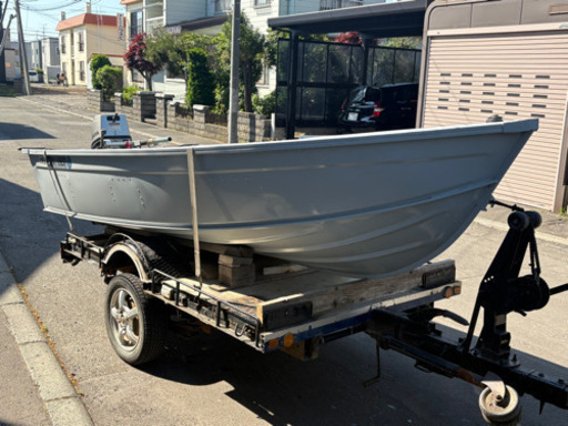 再度値下げします。フィランアルミボート12ft エンジンホンダ9.9馬力