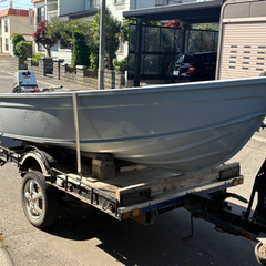 再度値下げします。フィランアルミボート12ft エンジンホンダ9.9馬力の画像