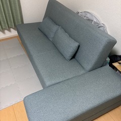 キャンセルのため再度出品【美品】ニトリ 収納付きソファベッド+ス...