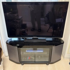 大型テレビ+Blu-ray+スピーカースタンド付き