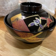 未使用　漆塗　お吸い物椀