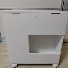 コスメワゴン　可動式　コンパクト　小さな傷や汚れあり　7月中頃までの出品の画像