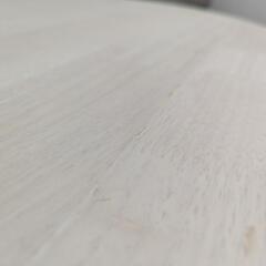 【美品】破格！北欧風 2人掛けダイニングテーブルセット 丸テーブル＆チェア2脚（宇都宮市引き取り歓迎）の画像