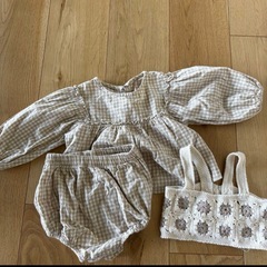 韓国　子供服　セットアップ　nozi 73センチ　ビスチェ　ギン...